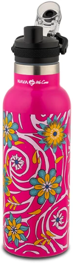 NAVA Θερμός Μπουκάλι Ανοξείδωτο "We Care" Ρόζ 500ml 10-016-020