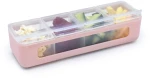 Melii – Δοχείo για Σνακ με 4 Χωρίσματα Pink MEL22400