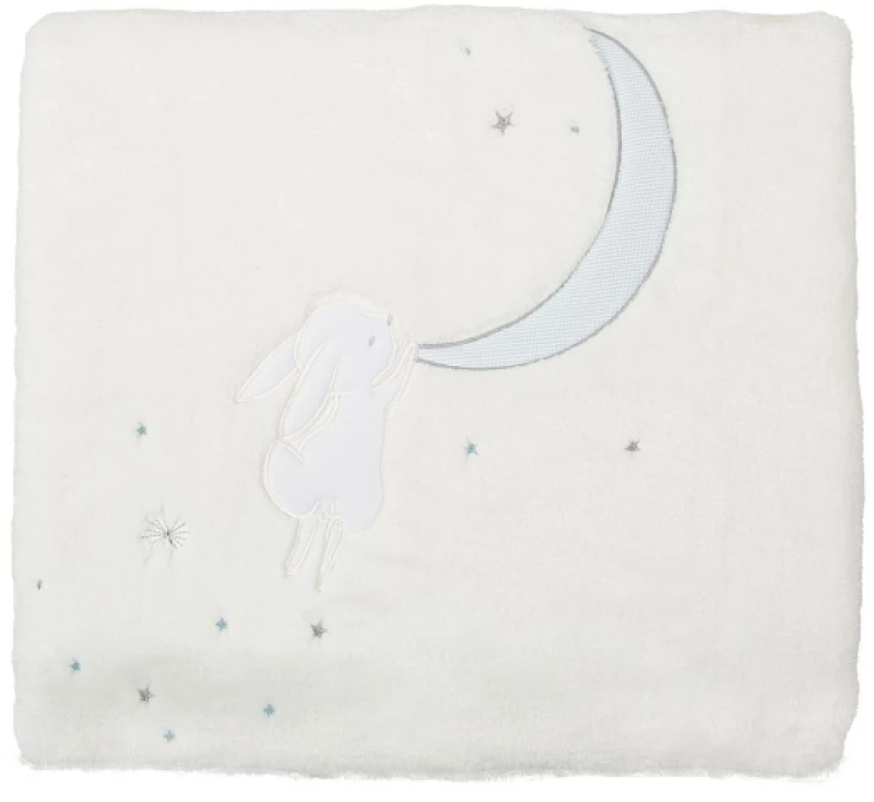 Bimbidreams Κουβέρτα Κούνιας Bunny Microline Σιέλ 110x140εκ. 85961013