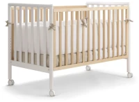 Pali Βρεφικό Κρεβατάκι Flippy Bianco-Naturale 0127FLIBN