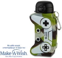 NAVA Μπουκάλι νερού σιλικόνης army game joystick "We Care" 600ml 10-006-025