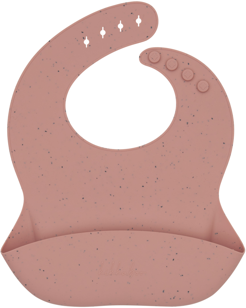 Kikka Boo Σαλιάρα Σιλικόνης Patinum Blush 31302050037
