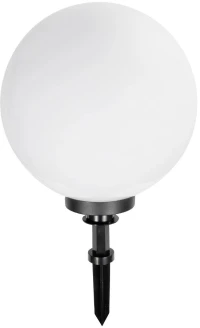 GLOBOSTAR® AGROS 61709 Φωτιστικό Κήπου / Καρφωτό με Ντουί 1 x E27 AC 220-240V Αδιάβροχο IP65 - Λευκό & Μάυρο - Μ40 x Π40 x Υ74cm
