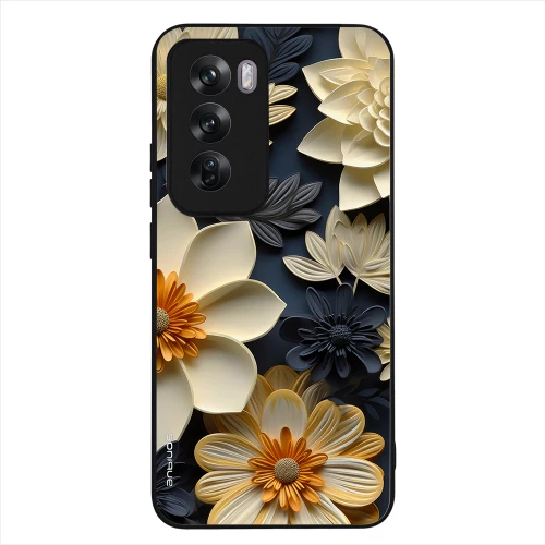 Θήκη Sonique 3D Flower Series για Oppo Reno12 Pro 5G Εκρού
