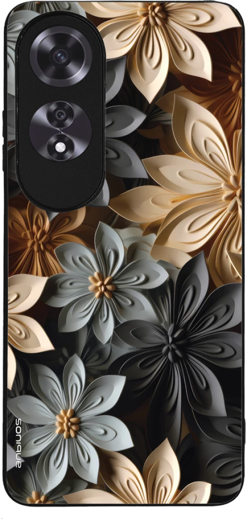 Θήκη Sonique 3D Flower Series για Oppo A60 Γκρι