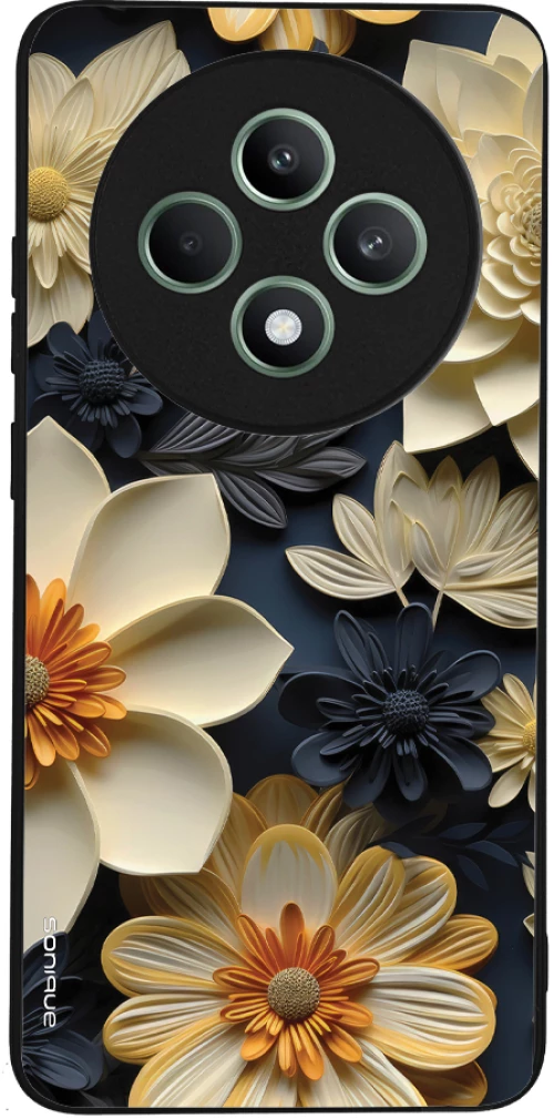 Θήκη Sonique 3D Flower Series για Oppo Reno12 F 5G / Oppo Reno12 FS 5G Εκρού