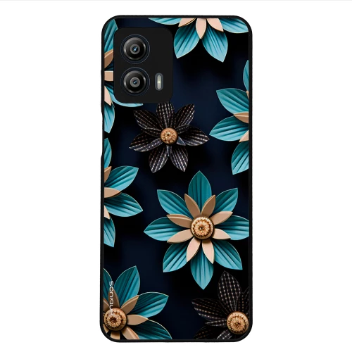 Θήκη Sonique 3D Flower Series για Motorola Moto G53 5G Γαλάζιο
