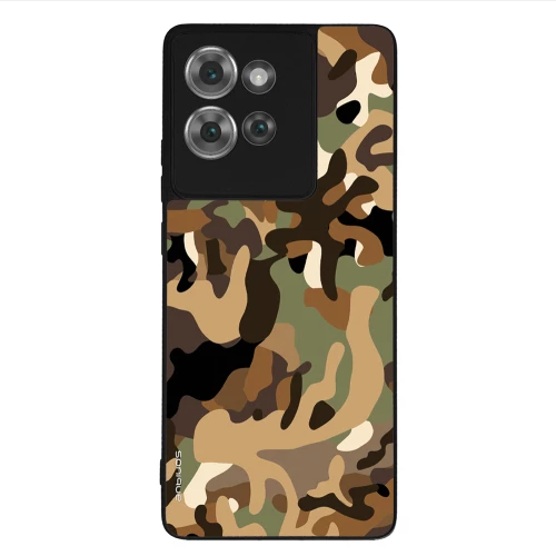 Θήκη Sonique Camouflage Army Series για Motorola Edge 50 5G Καφέ