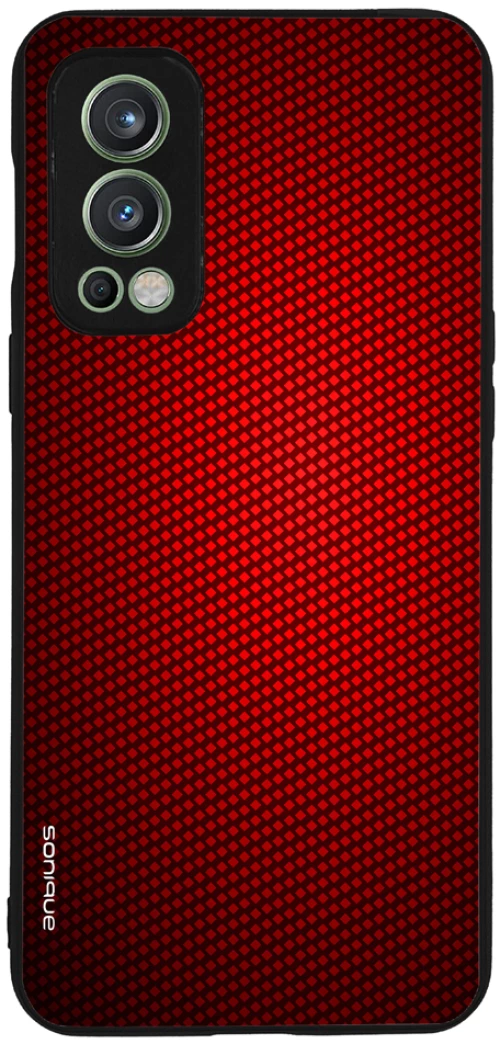 Θήκη Sonique Carbon Series για OnePlus Nord 2 5G Κόκκινο