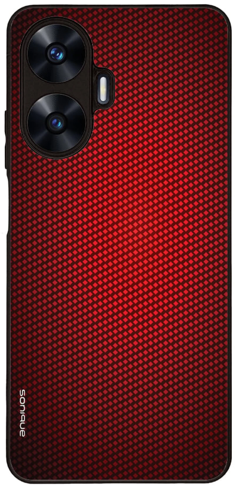 Θήκη Sonique Carbon Series για Realme Realme C55 Κόκκινο