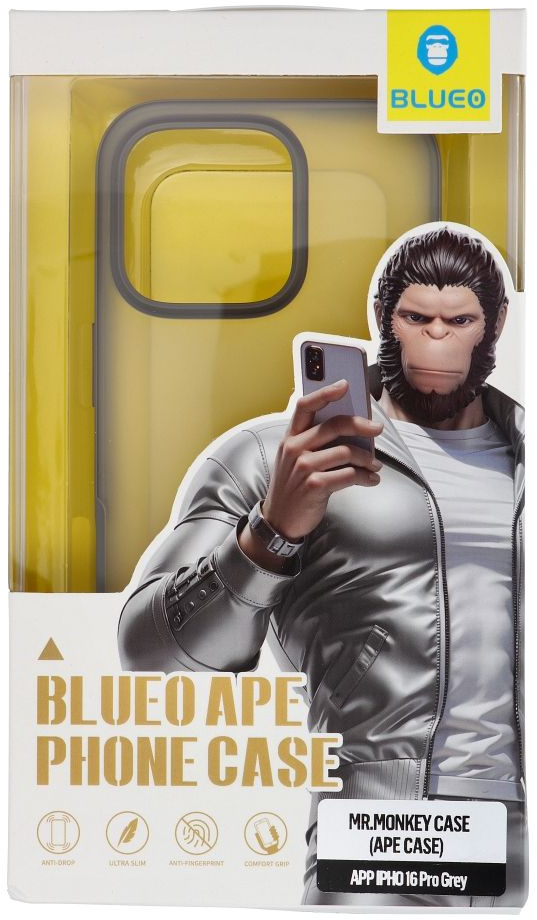 BLUEO APE Phone Case - Apple iPhone 16 Pro gray