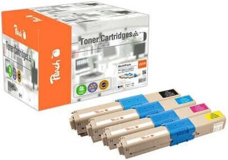 Peach Συμβατό Toner για Laser Εκτυπωτή OKI Oki C332-Series Πολύχρωμο (PT822)