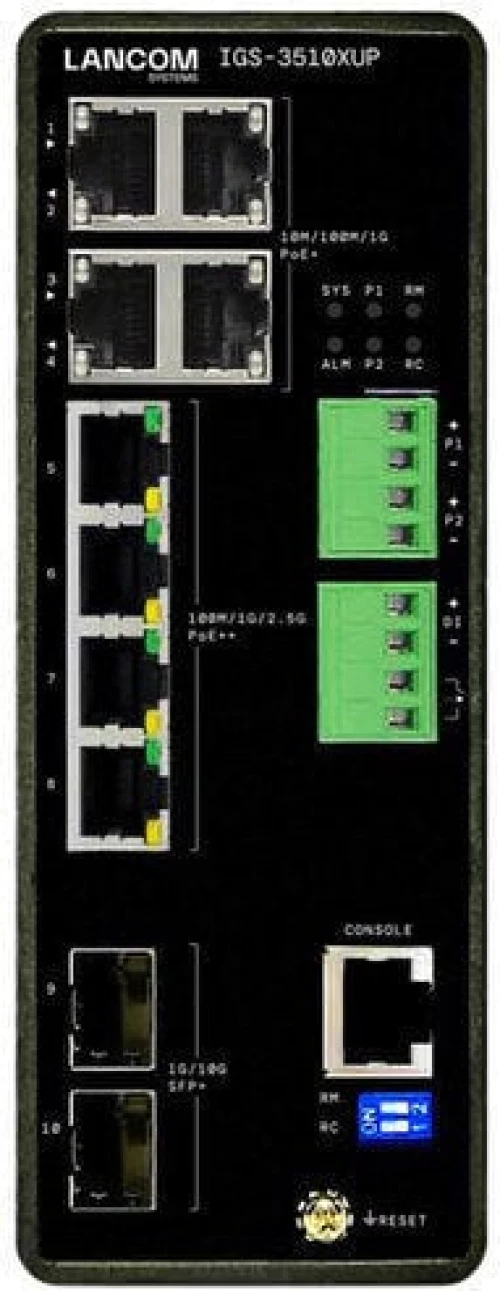 Lancom IGS-3510XUP Unmanaged L3 PoE Switch με 8 Θύρες Gigabit (1Gbps) Ethernet και 2 SFP Θύρες (61912)