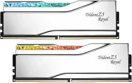 G.Skill Trident Z5 Royal 64GB DDR5 RAM με 2 Modules (2x32GB) και Ταχύτητα 6000 για Desktop (F5-6000J3036G32GX2-TR5NS) (F5-6000J3036G32GX2-TR5NS)