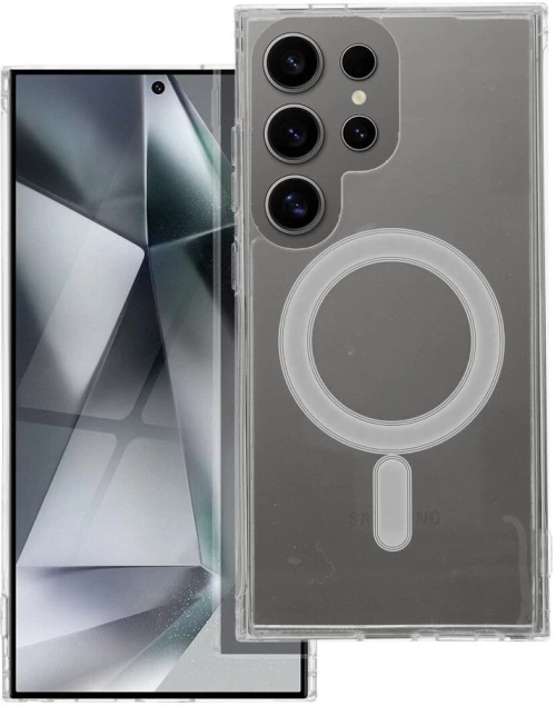 CLEAR MAG COVER case compatible with MagSafe for SAMSUNG A36 transparent