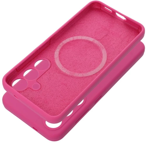 Case SILICONE 2mm for SAMSUNG S25 Edge compatible with MagSafe pink