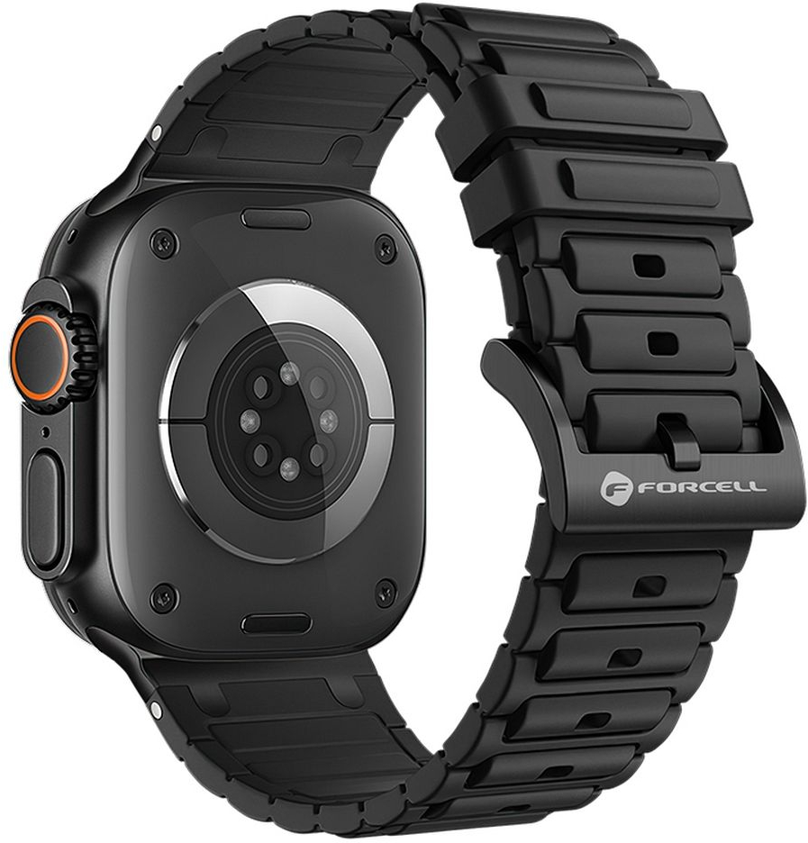 FORCELL F-DESIGN FA06 silicone strap for APPLE Watch 38 / 40 / 41 mm black