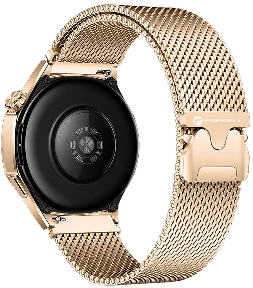 FORCELL F-DESIGN FS10 stailess steel strap for SAMSUNG Watch 22 mm gold