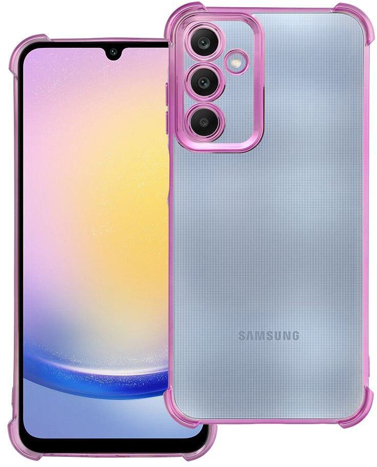 Case ANTISHOCK ELECTRO for SAMSUNG A25 pink