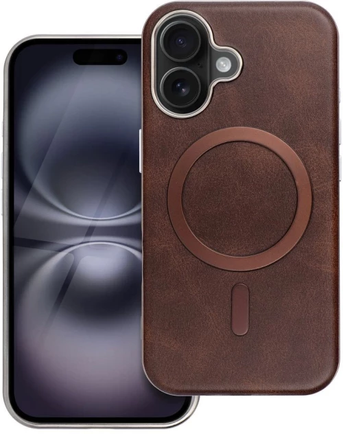 GENTLEMAN MAG COVER Case compatible with MagSafe for IPHONE 14 PRO MAX brown