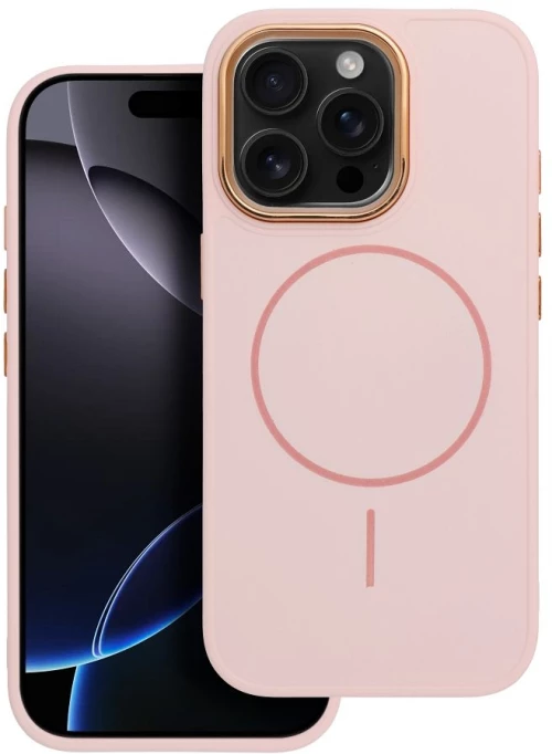 FRAME MAG COVER Case compatible with MagSafe for IPHONE 14 PRO powder pink