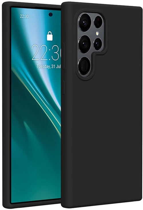 Etteri Silicone case for Samsung Galaxy S24 Ultra black