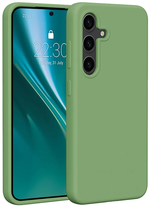 Etteri Silicone case for Samsung Galaxy S24 light green