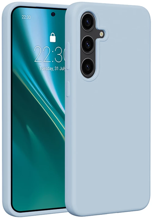 Etteri Silicone case for Samsung Galaxy S24 Plus light blue