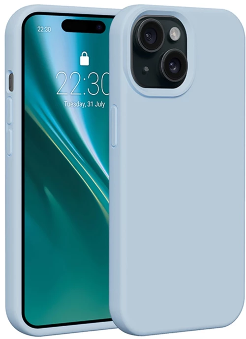 Etteri Silicone case for iPhone 14 6,1" light blue