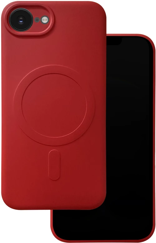 Simple Color Mag case for iPhone 16e red