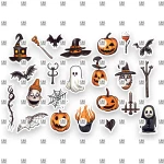 Βρώσιμα σχέδια Halloween v7 - 23τμχ