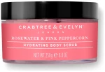 Crabtree & Evelyn, Rosewater & Pink Peppercorn, Hydrating, Body Scrub, 220 g