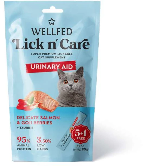Wellfed Κρεμώδης Λιχουδιά Γάτας Lick N’ Care Urinary Aid 90gr