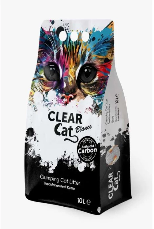 Clear Cat Blanco Άμμος Υγιεινης Active Carbon 10lt