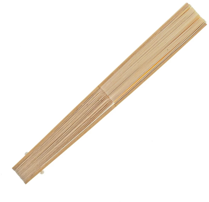 Βεντάλια Γυναίκεια ξύλινη Με Σχέδιο 21cm 98735-8 Εκρου Εκρου