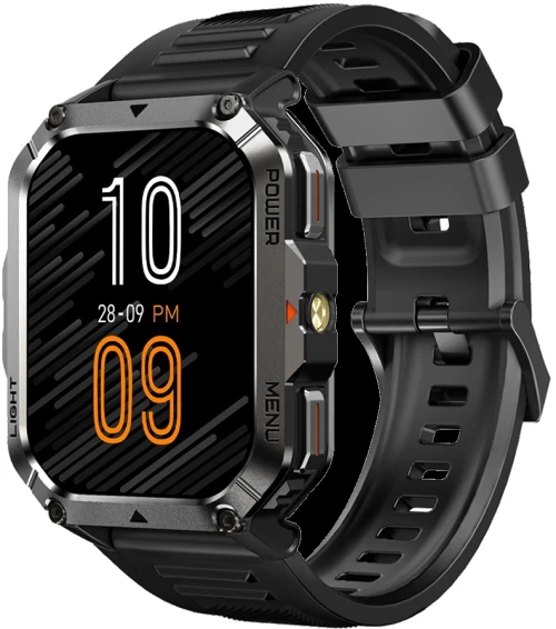 Blackview Multi-Function Smartwatch με Φακό / Πυξίδα / BT Κλήσεις / Διαχείριση Υγείας - Μαύρο