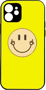 Emoji whith middle finger yellow