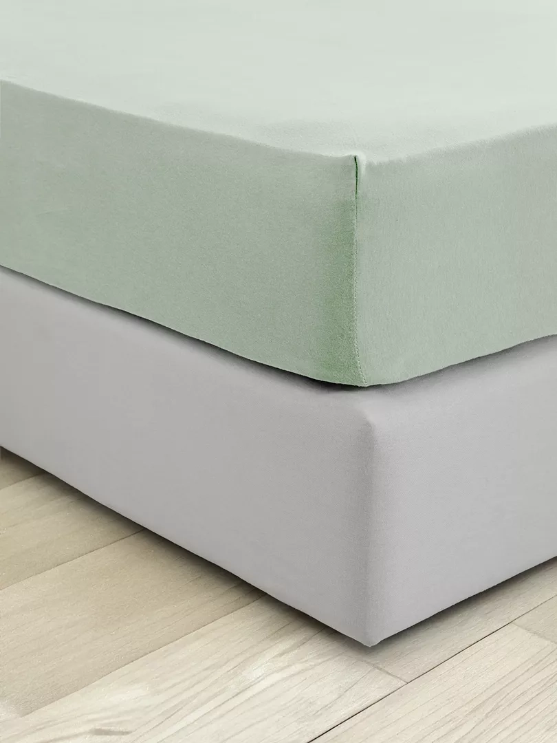 Σεντόνι Tender - Mint Μέντα Υπέρδιπλο με Λάστιχο 160x200+40