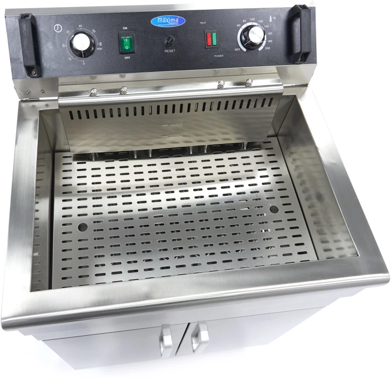 Deep Fryer - 30L - 1 Basket - with Drain Tap and Stand