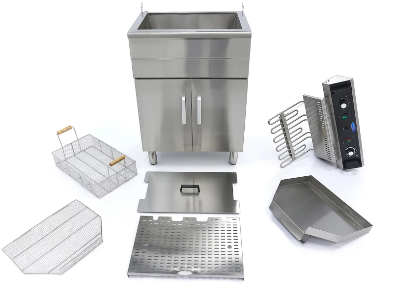 Deep Fryer - 30L - 1 Basket - with Drain Tap and Stand