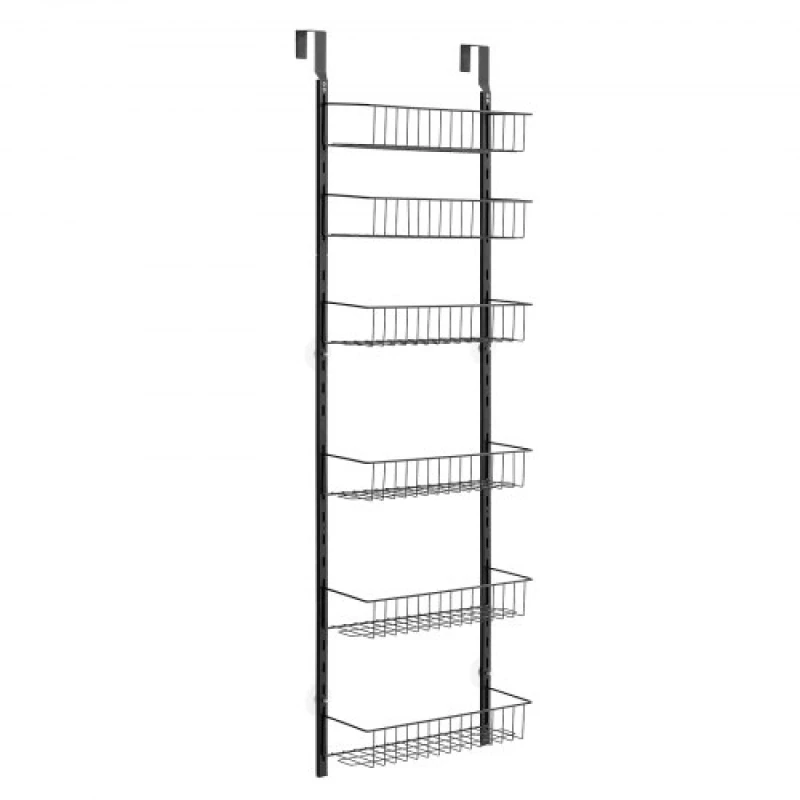 VEVOR 6-Tier Over the Door Pantry Organizer Hanging Storage Rack Adjustable