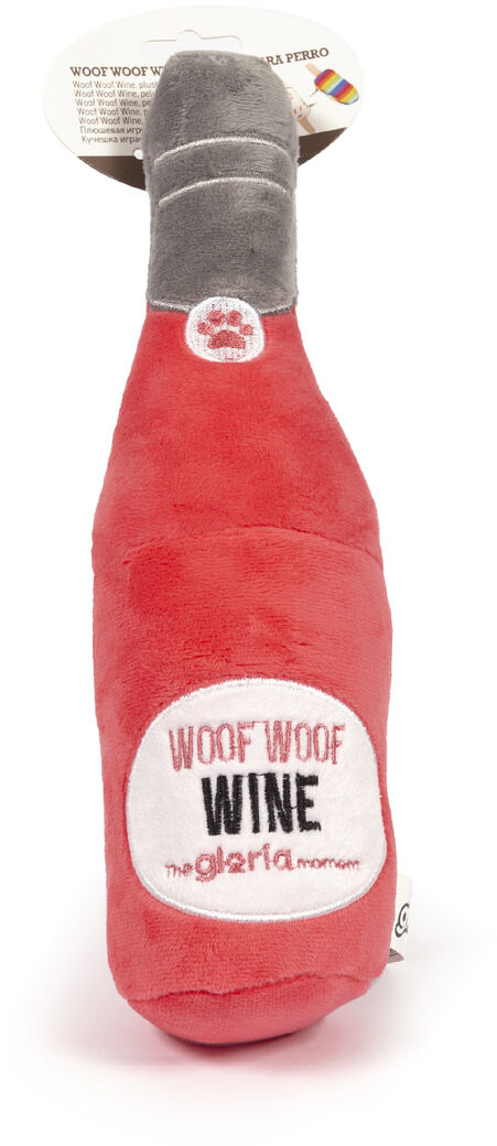 Βελούδινο Ζωάκι για Σκύλους Gloria Woof Woof Wine Ροζ πολυεστέρας πολυπροπυλένιο