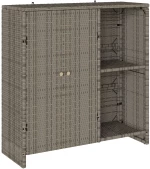 vidaXL Ντουλάπα Αποθήκευσης Γκρι 100x36x102 εκ Ρατάν