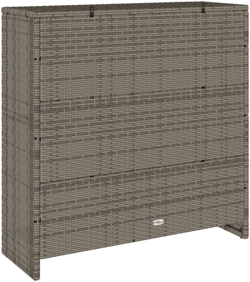vidaXL Ντουλάπα Αποθήκευσης Γκρι 100x36x102 εκ Ρατάν