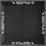 vidaXL Τζάκι Τετράγωνο Μαύρο 60x60x40 εκ Ατσάλι