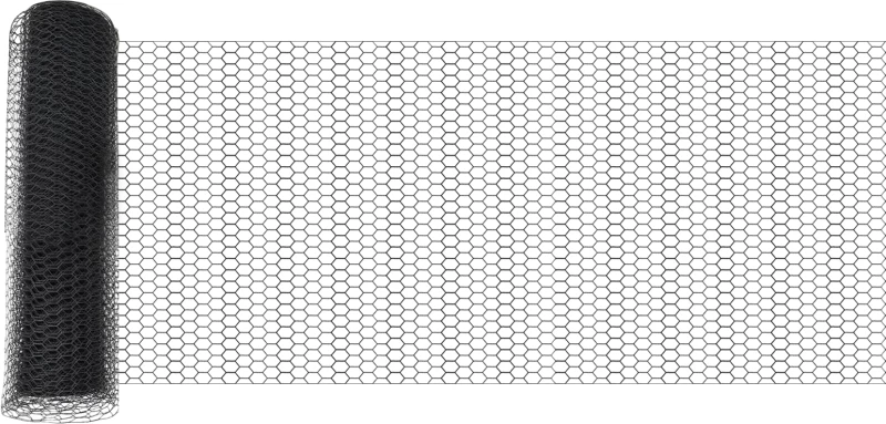 vidaXL Εξάγωνος Φράκτης Γκρίζος 0.8x25 μ Χάλυβας