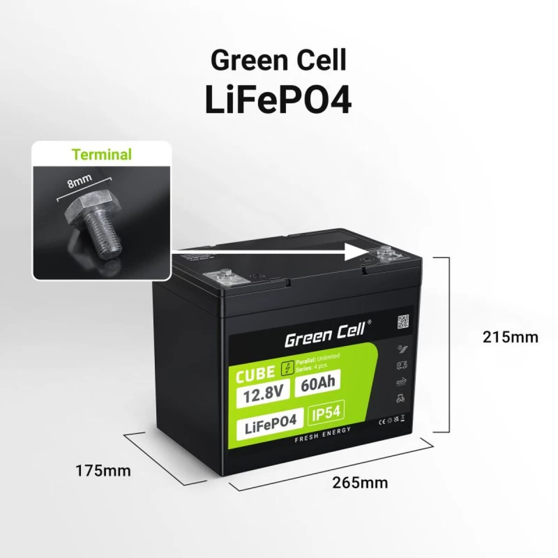 Μπαταρία για SAI Green Cell LFPGC12V60AH 60 Ah 768 Wh