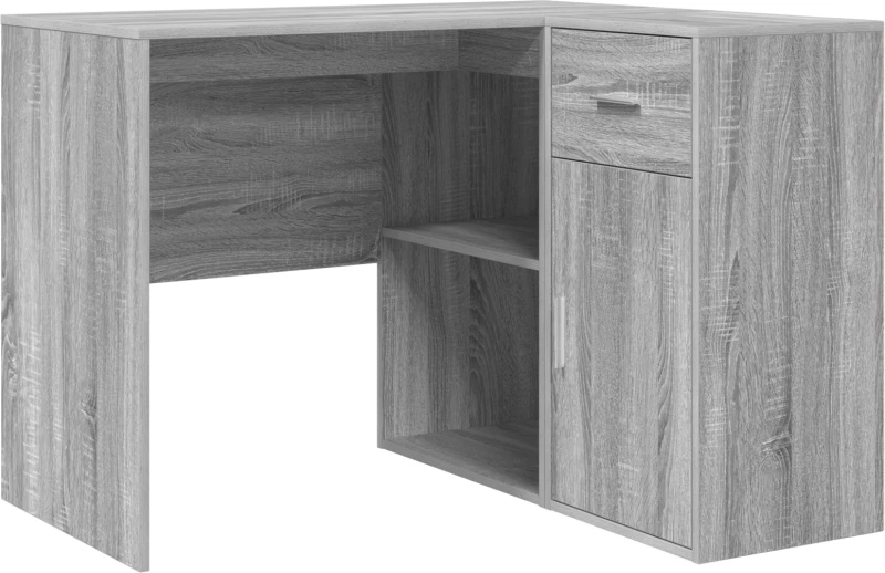 vidaXL Γωνιακό Γραφείο Γκρι Sonoma 102x88x75 cm Φτιαγμένο Ξύλο