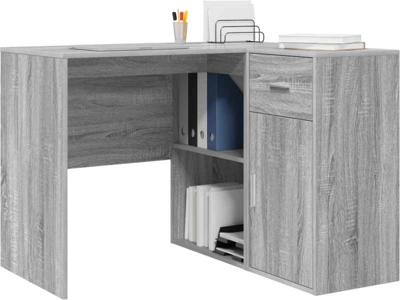 vidaXL Γωνιακό Γραφείο Γκρι Sonoma 102x88x75 cm Φτιαγμένο Ξύλο