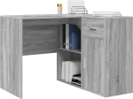 vidaXL Γωνιακό Γραφείο Γκρι Sonoma 102x88x75 cm Φτιαγμένο Ξύλο